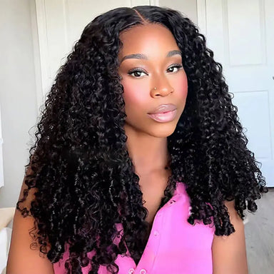 Quick Clip Wig | Curly No-Lace Glueless V Part Wig