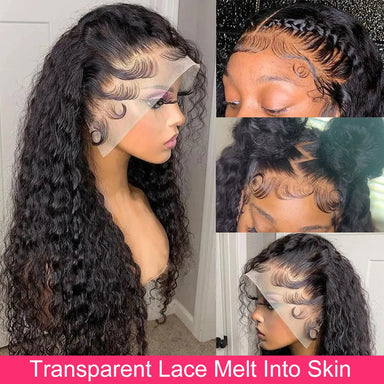 Melted Hair 180% Density Water Wave Wig Glueless 13x6 Frontal Wig
