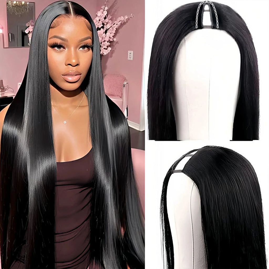 Easy Everyday | Straight No-Lace Glueless V Part Wig