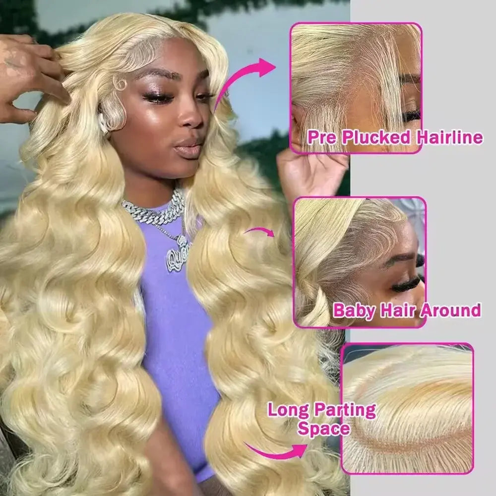 3 Second Install | 613 Blonde Body Wave No-Lace Glueless Half Wig