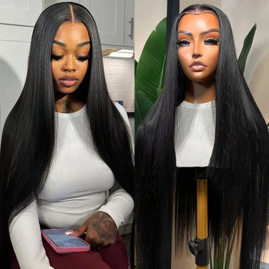 Melted Hair Straight Wig Glueless 6x4 Closure Pre-Cut Lace Wig