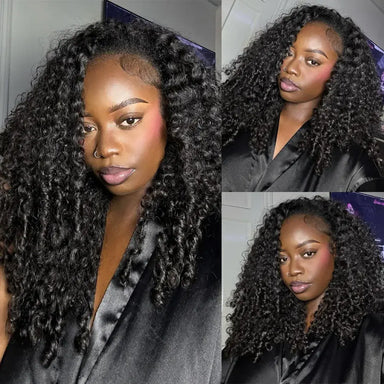 No Glue No Fuss | Curly No-Lace Glueless Half Wig