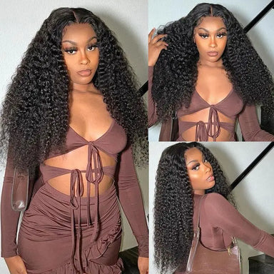 Fresh Install | Kinky Curly Glueless HD Lace 13x6 Frontal Wig Pre-Cut