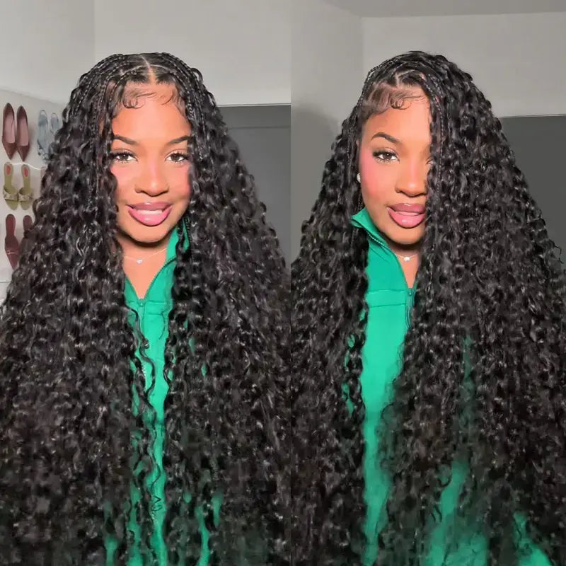 Curly Crochet Braiding Hair Extensions — 100% Human Hair