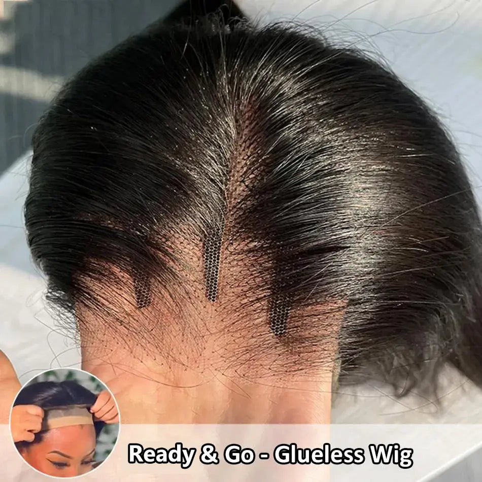 Melted Hair 180% Density Body Wave Wig Glueless 6x4 Closure Wig