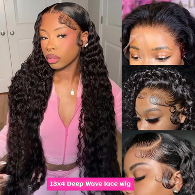 Throw On & Go | Deep Wave Glueless HD Lace 13x4 Frontal Wig