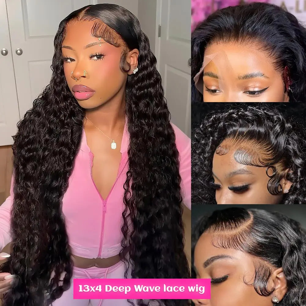 Throw On & Go | Deep Wave Glueless HD Lace 13x4 Frontal Wig