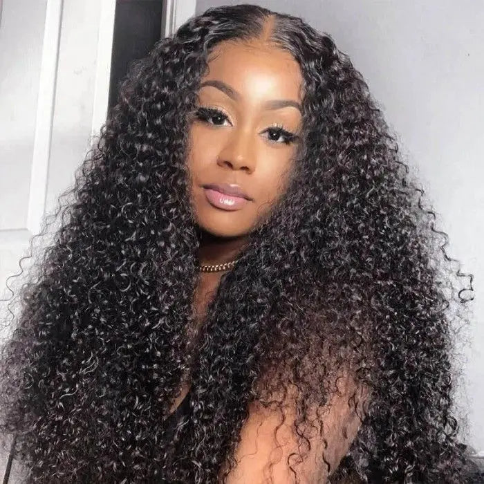 Throw On & Go | Kinky Curly Glueless HD Lace 13x6 Frontal Wig Pre-Cut