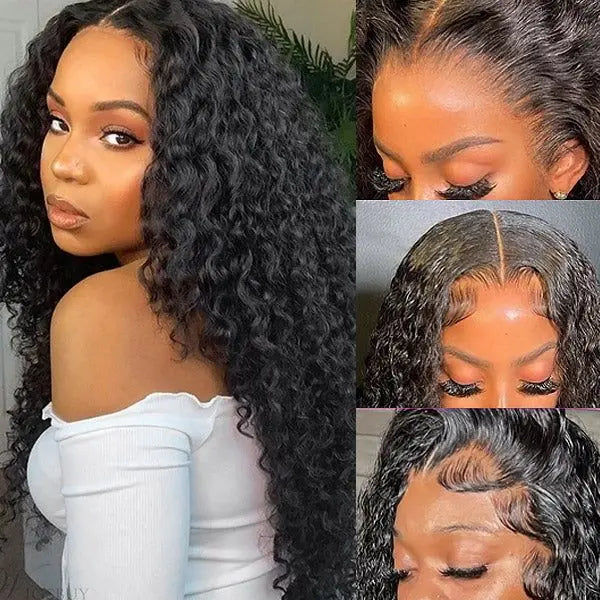 Melted Hair 180% Density Kinky Curly Wig Glueless 13x6 Frontal Wig — Style 4