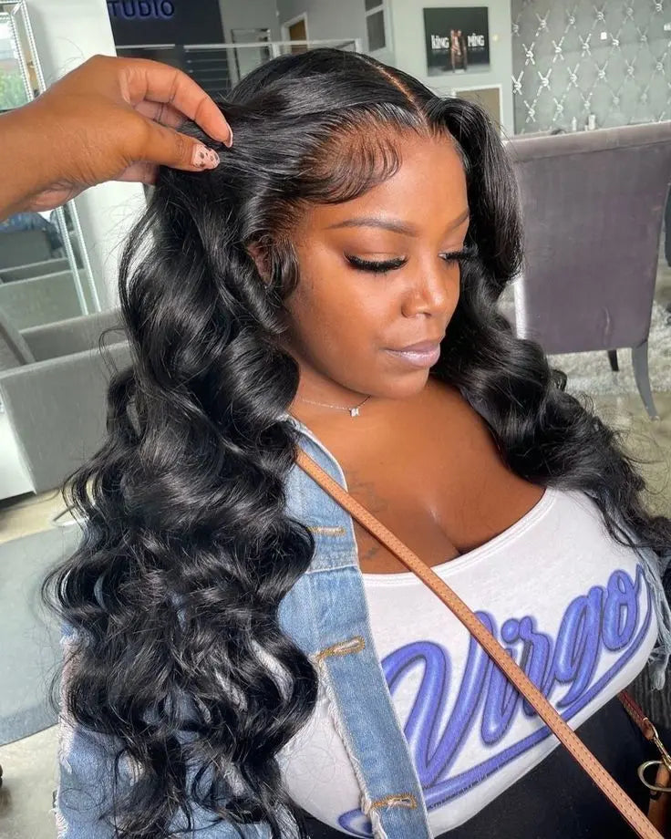 Effortless Glam | Deep Wave Glueless HD Lace 13x6 Frontal Wig Pre-Cut