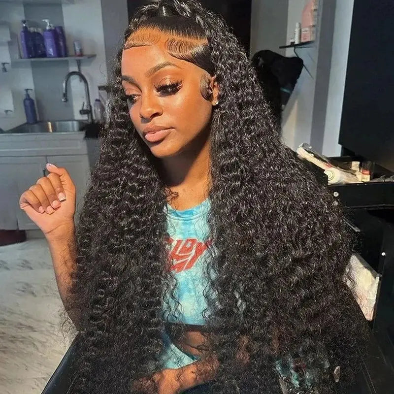 Melted Hair 180% Density Deep Wave Wig Glueless 13x6 Frontal Wig