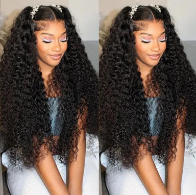 Melted Hair 180% Density Deep Wave Wig Glueless 13x6 Frontal Wig — Pre-Plucked