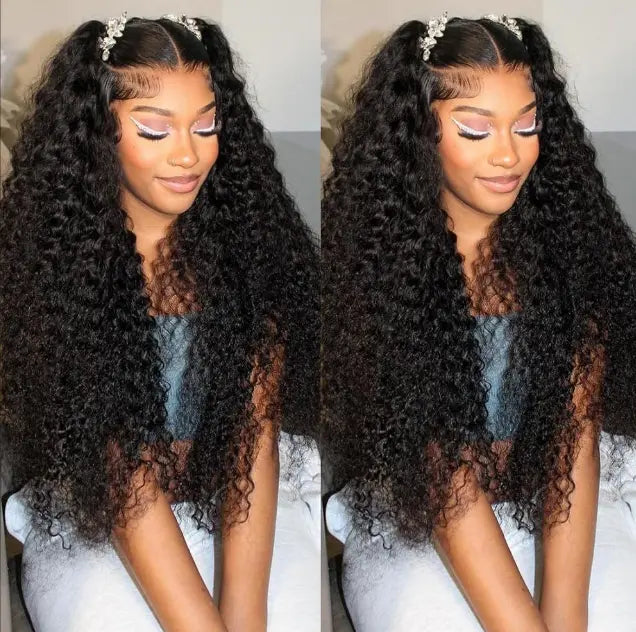 Melted Hair 180% Density Deep Wave Wig Glueless 13x6 Frontal Wig — Pre-Plucked