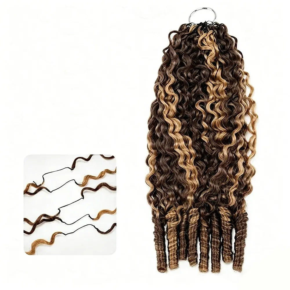 Highlight Kinky Curly Crochet Braiding Hair Extensions — 100% Human Hair