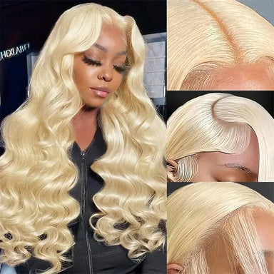Melted Hair Blonde 613 Body Wave Wig Glueless 13x6 Frontal Wig