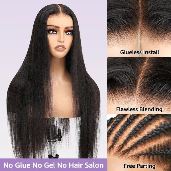 Wear & Go | Straight Glueless HD Lace 5x5 Closure Wig