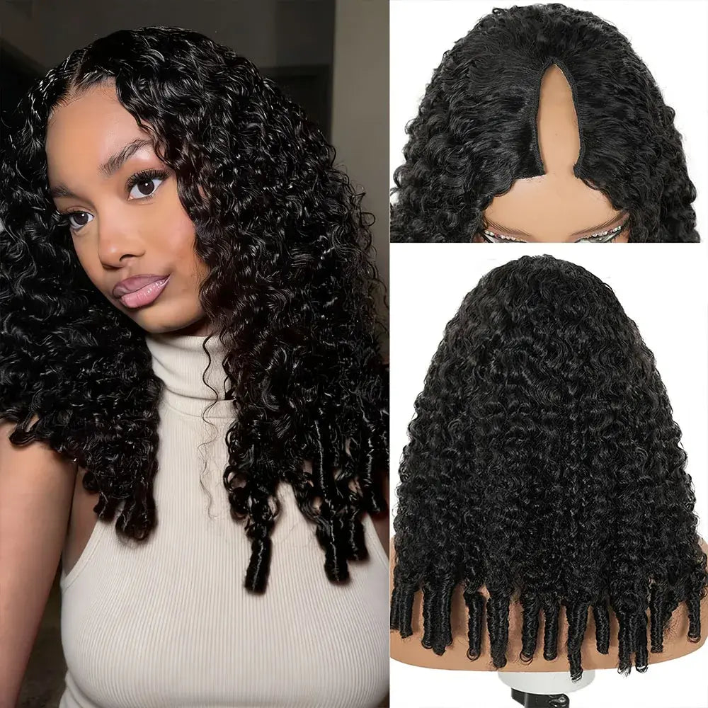 Quick Clip Wig | Curly No-Lace Glueless V Part Wig