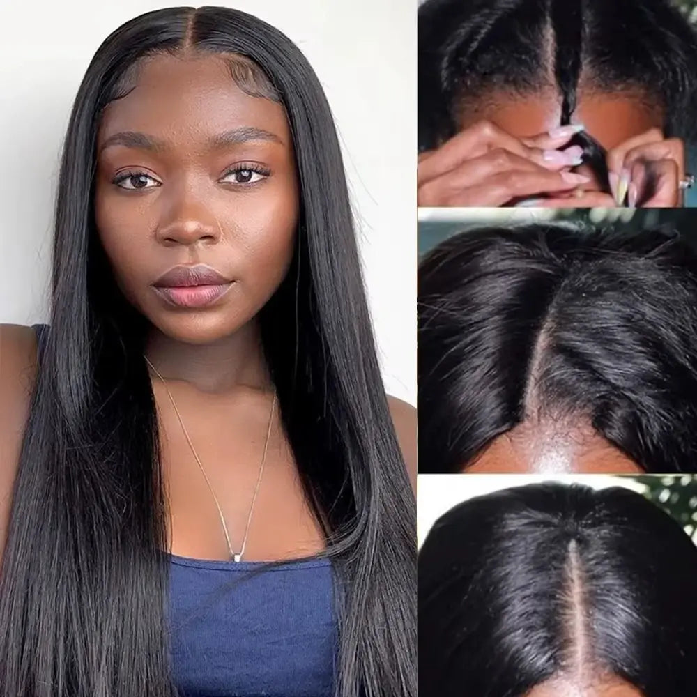 Instant Glam | Straight No-Lace Glueless V Part Wig