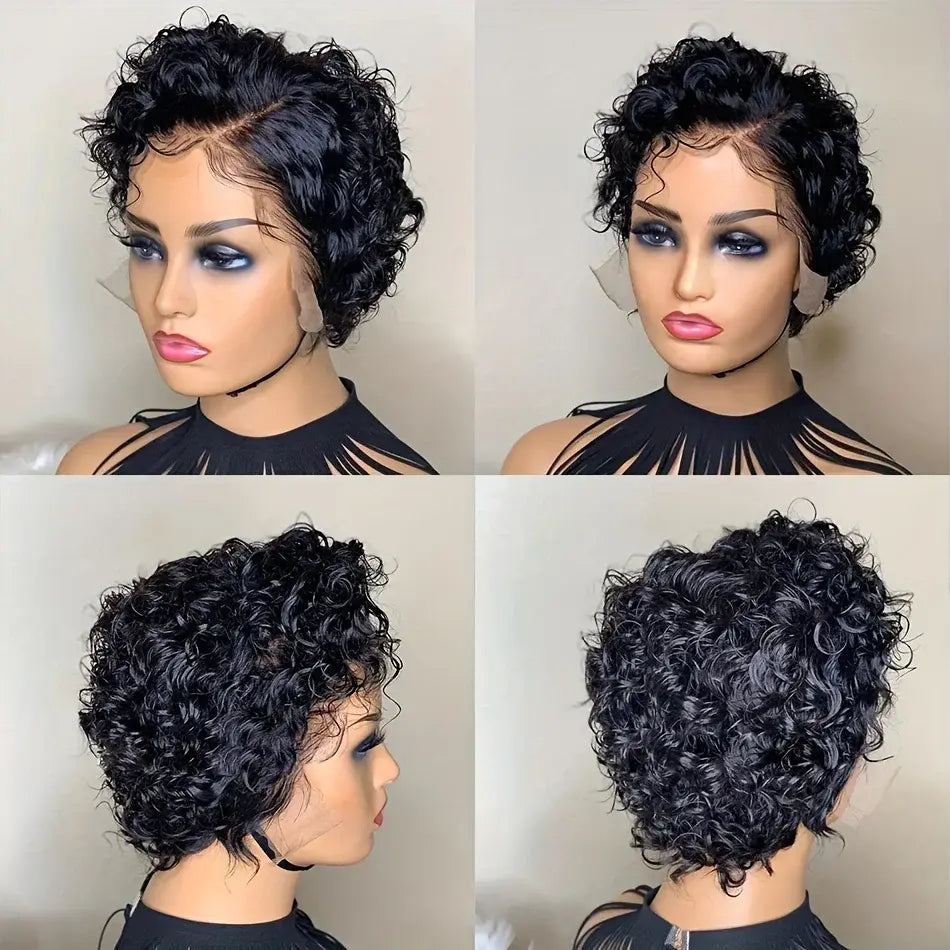 Melted Hair Jerry Curly Wig Glueless 13x4 Frontal Wig