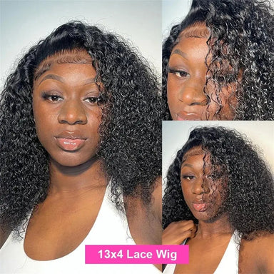 1 Min Install | Kinky Curly Glueless HD Lace 13x6 Frontal Wig