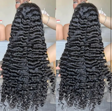 Snap & Go | Deep Wave No-Lace Glueless Half Wig