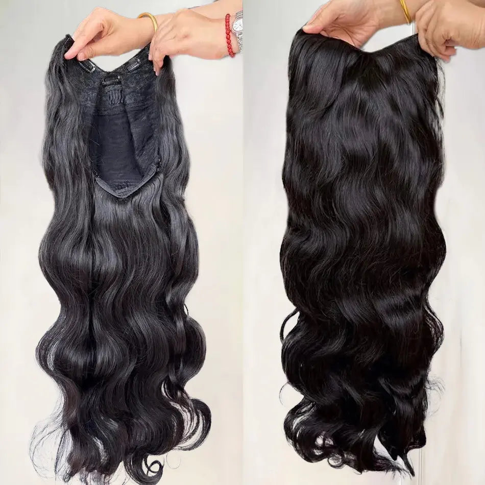 Quick Clip Wig | Kinky Curly No-Lace Glueless V Part Wig