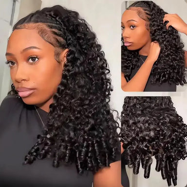 Slay All Day | Curly Glueless HD Lace 13x6 Frontal Wig Pre-Cut