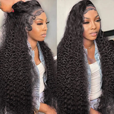 Melted Hair 180% Density Curly Wig Glueless 13x6 Frontal Wig