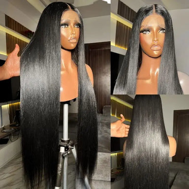 Melted Hair 180% Density Straight Wig Glueless 13x6 Frontal Wig — Pre-Plucked