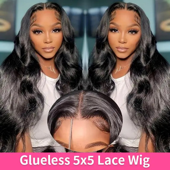 Melted Hair 180% Density Body Wave Wig Glueless 6x4 Closure Wig