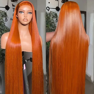 Melted Hair Ginger Bone Straight Wig Glueless 13x6 Frontal Wig