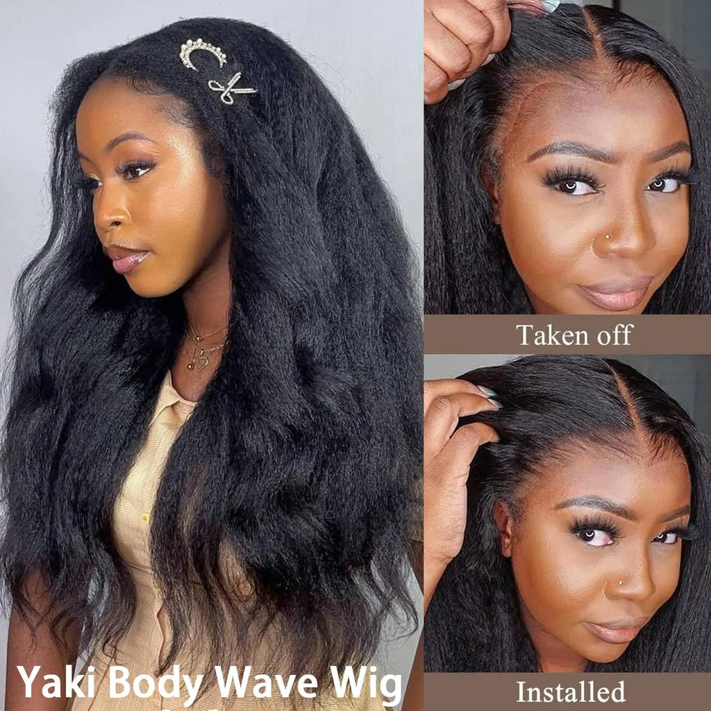 Melted Hair Body Wave Wig Glueless 9x6 Frontal Pre-Cut Lace Wig — Style 3