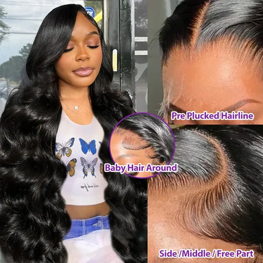 Melted Hair 180% Density Body Wave Wig Glueless 13x6 Frontal Wig — Style 2