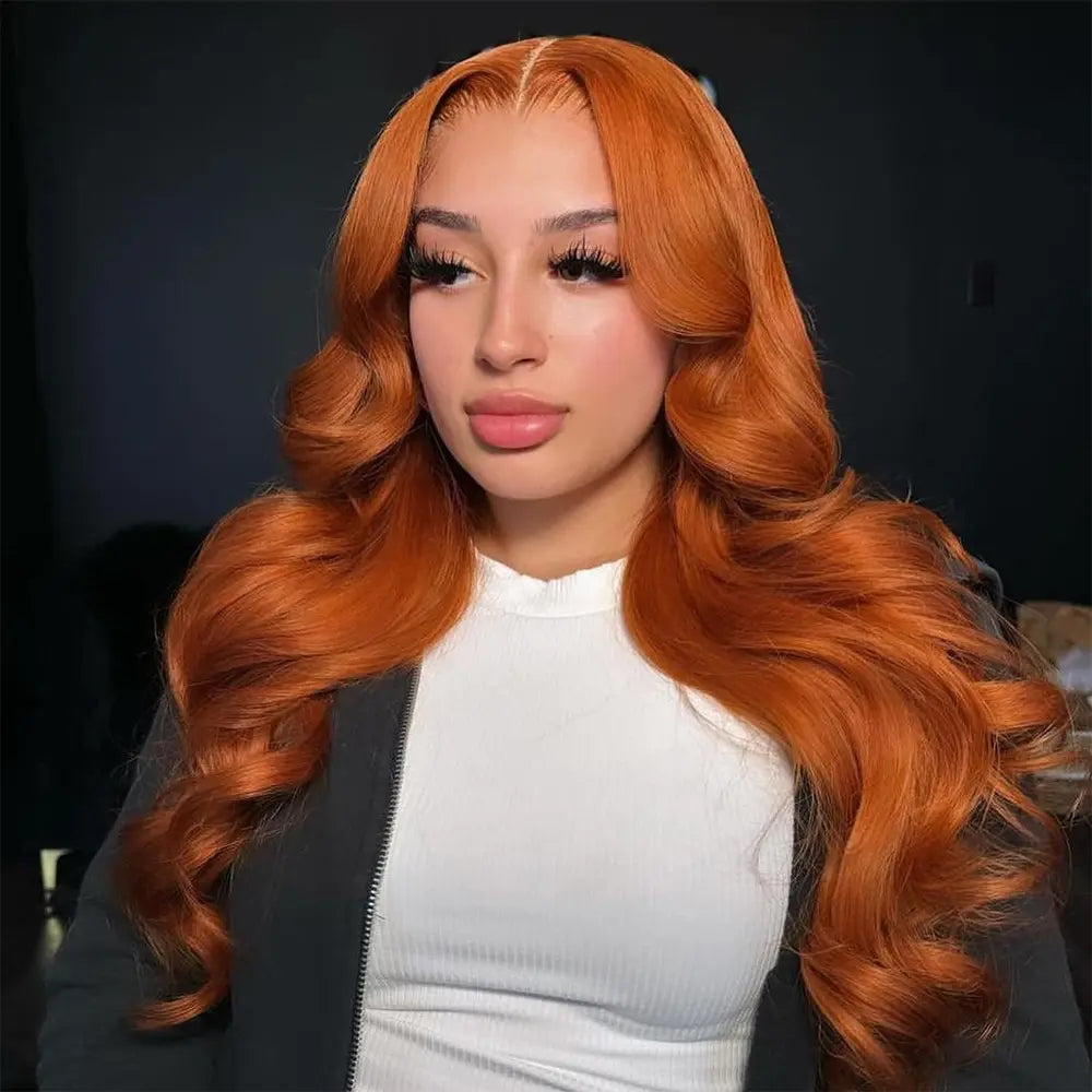 Effortless Glam | Ginger Straight Glueless HD Lace 13x4 Frontal Wig