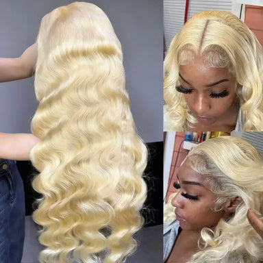 Quick Clip Wig | 613 Blonde Body Wave No-Lace Glueless Half Wig