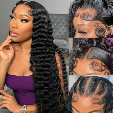 Melted Hair 180% Density Water Wave Wig Glueless 13x6 Frontal Wig