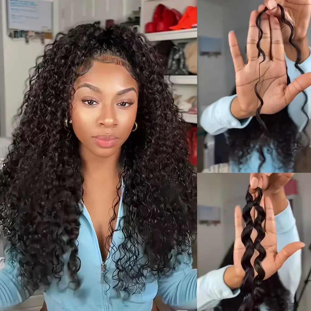 Curly Crochet Braiding Hair Extensions — 100% Human Hair
