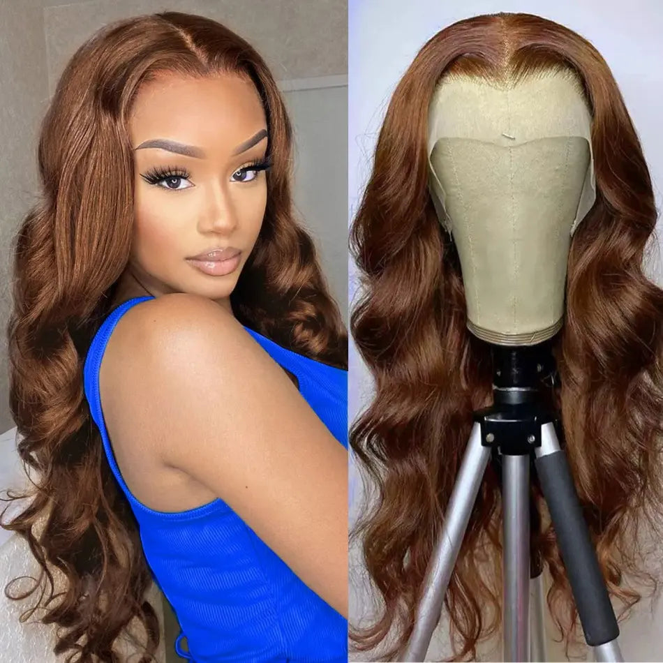 Fresh Install | Brown Body Wave Glueless HD Lace 13x6 Frontal Wig
