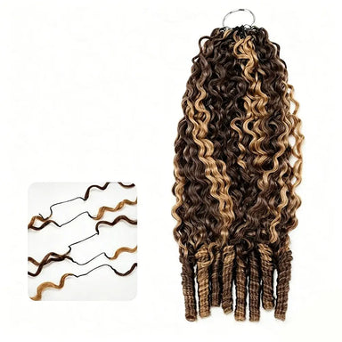 Highlight Kinky Curly Crochet Braiding Hair Extensions — 100% Human Hair