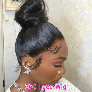 Melted Hair 180% Density Straight Wig Glueless 360 Lace Wig