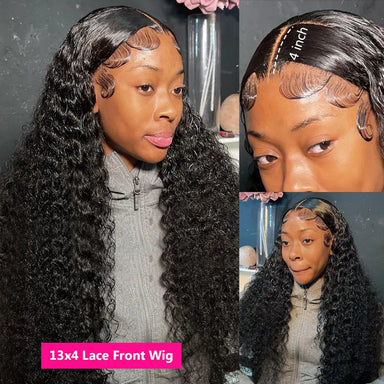 Melted Hair 180% Density Deep Wave Wig Glueless 13x6 Frontal Pre-Cut Lace Wig
