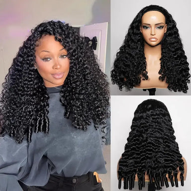 Melted Hair Curly Wig Glueless Headband Wig