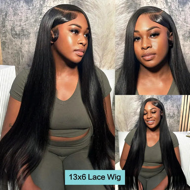 Melted Hair 180% Density Straight Wig Glueless 13x6 Frontal Wig — Pre-Plucked