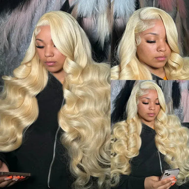 3 Second Install | 613 Blonde Body Wave No-Lace Glueless Half Wig