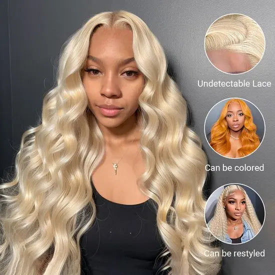 Easy Everyday | 613 Blonde Body Wave No-Lace Glueless Half Wig