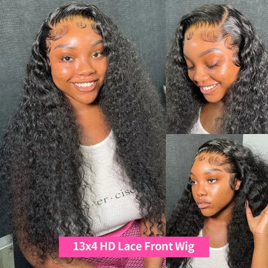 Melted Hair 180% Density Deep Wave Wig Glueless 13x6 Frontal Wig
