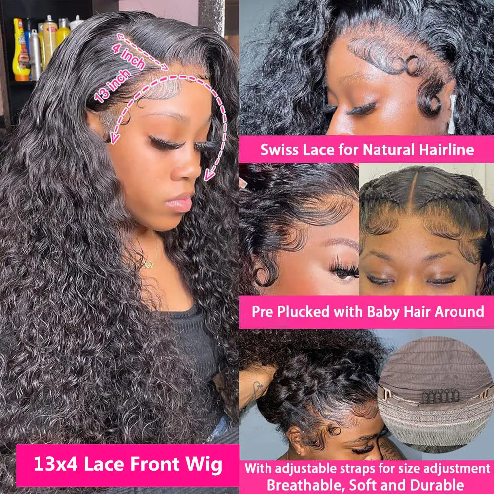1 Min Install | Kinky Curly Glueless HD Lace 13x6 Frontal Wig
