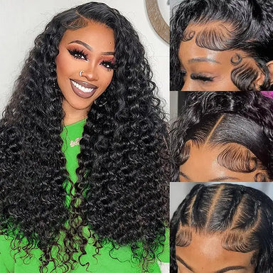 Melted Hair 180% Density Deep Wave Wig Glueless 7x5 Closure Pre-Cut Lace Wig