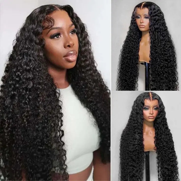 Melted Hair 180% Density Jerry Curly Wig Glueless 13x4 Frontal Wig
