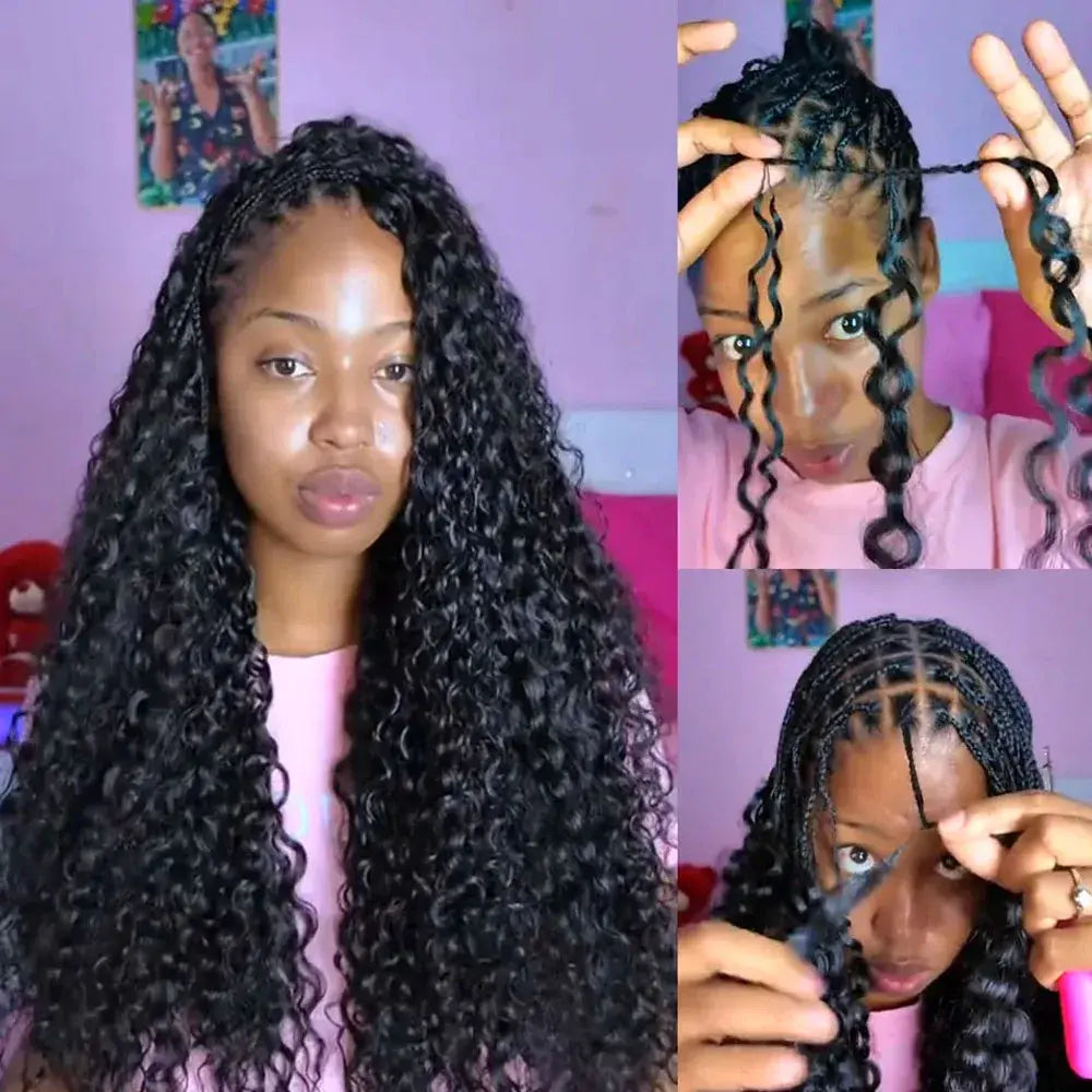 Curly Crochet Braiding Hair Extensions — 100% Human Hair